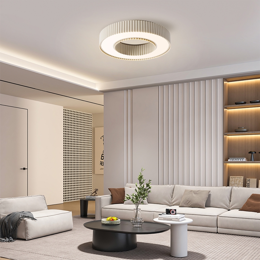 Brilagi - LED prigušiva plafonska svetiljka LUMIX LED/48W/230V 3000-6000K bež, prečnik 50 cm + daljinski upravljač