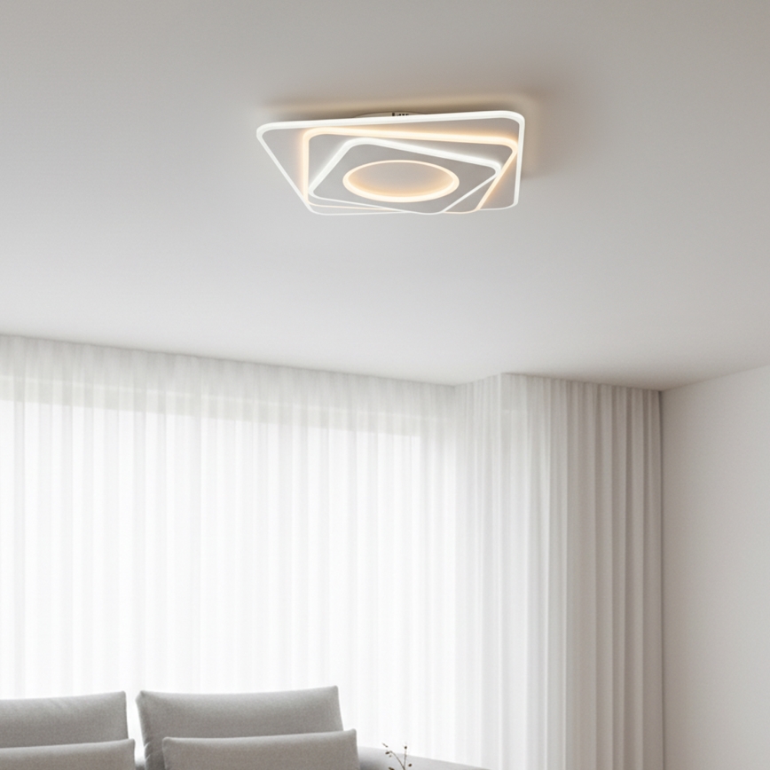 Brilagi - LED prigušiva plafonska svetiljka MODERN LED/100W/230V 2700-6500K 48x48 cm + daljinski upravljač