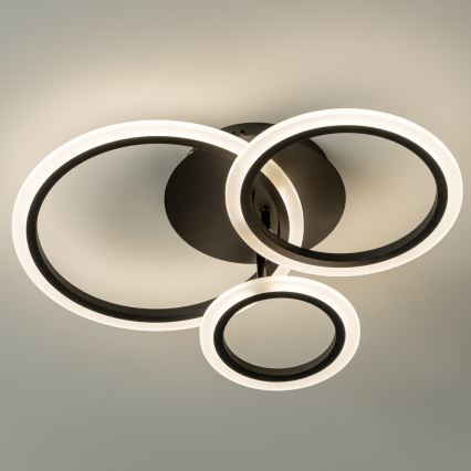 Brilagi - LED prigušiva stropna svetiljka ORBITS LED/40W/230V 3000-6500K crna + daljinski upravljač