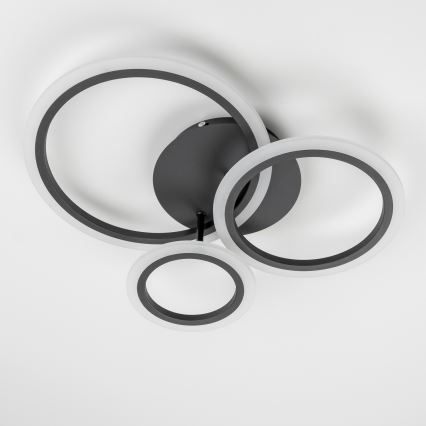 Brilagi - LED prigušiva stropna svetiljka ORBITS LED/40W/230V 3000-6500K crna + daljinski upravljač