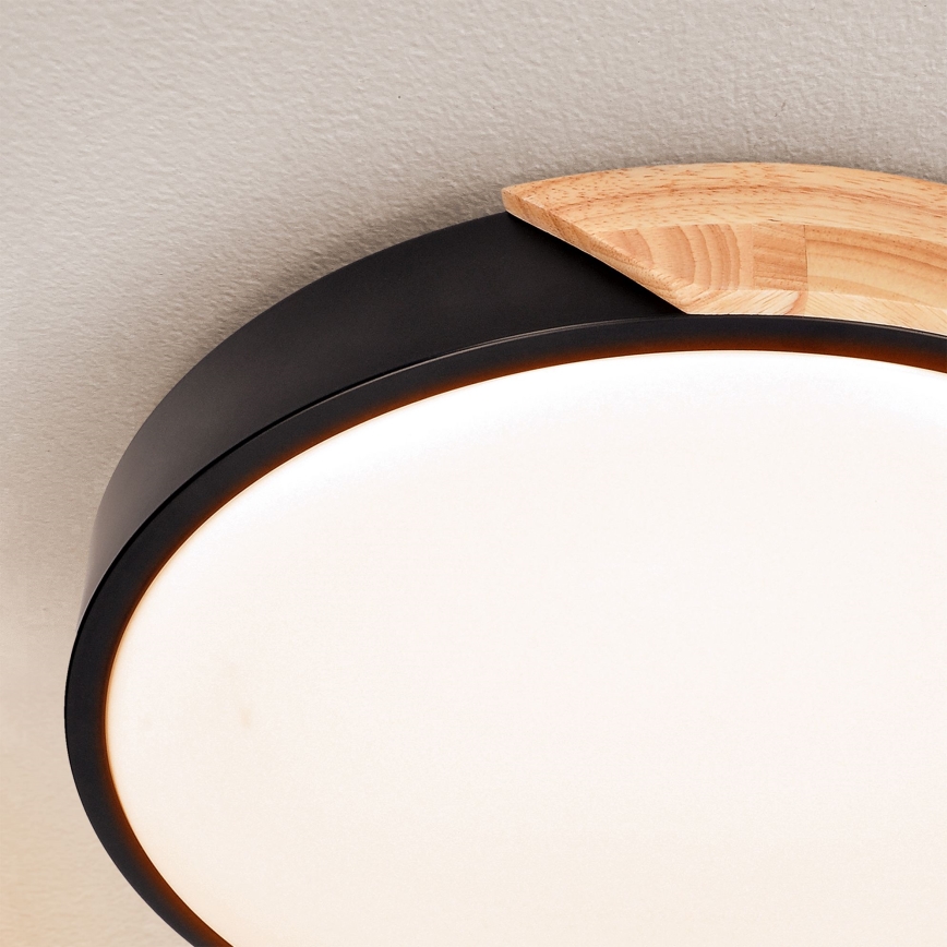 Brilagi - LED prigušiva plafonska svetiljka PILANA LED/48W/230V 3000-6500K hrast fi 40 cm + daljinski upravljač