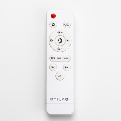 Brilagi - LED prigušiva drvena stropna svetiljka PINE LED/60W/230V prečnik 52 cm 3000-6500K + daljinski upravljač