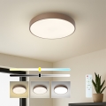 Brilagi - LED prigušiva plafonska svetiljka POOL LED/36W/230V 3000-6000K prečnik 30 cm braon + daljinski upravljač