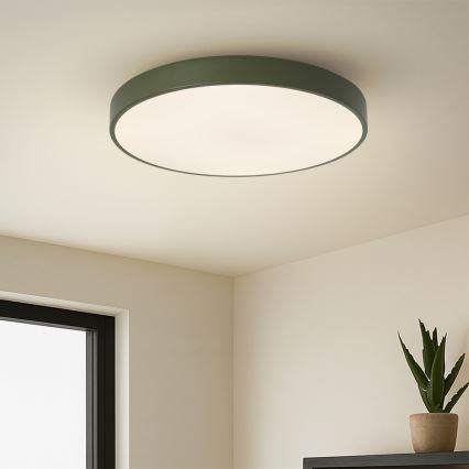 Brilagi - LED prigušiva stropna svetiljka POOL LED/60W/230V 3000-6000K prečnik 50 cm zelena + daljinski upravljač