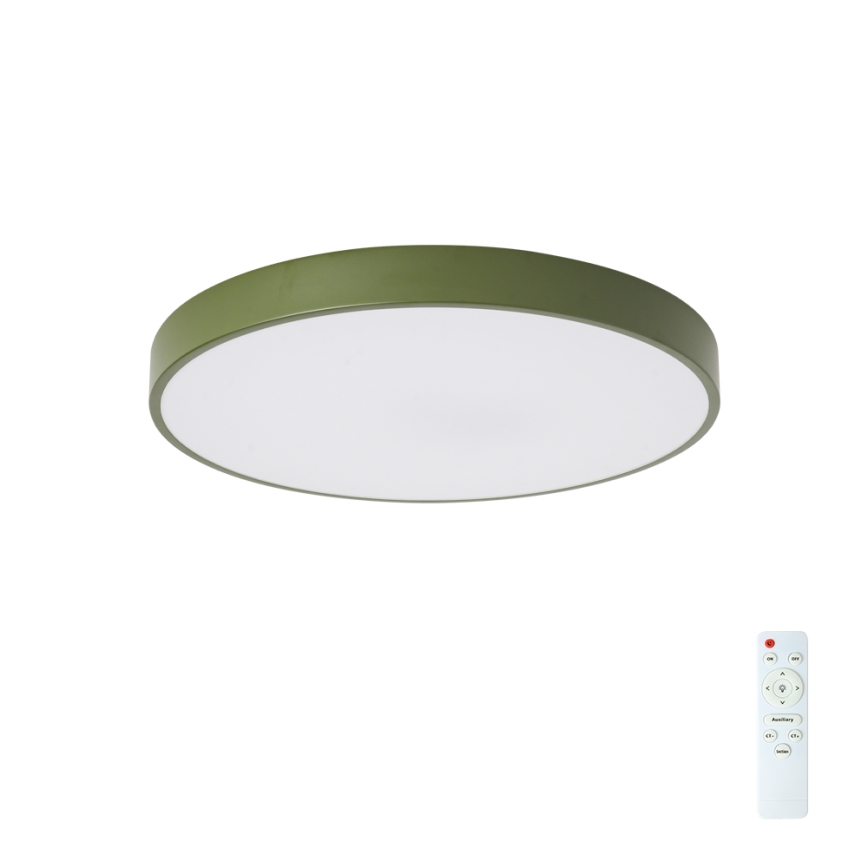 Brilagi - LED prigušiva stropna svetiljka POOL LED/60W/230V 3000-6000K prečnik 50 cm zelena + daljinski upravljač