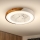 Brilagi - LED prigušiva plafonska svetiljka sa ventilatorom LED/30W/230V 3000-6500K prečnik 50 cm bela/hrast + daljinski upravljač