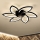 Brilagi - LED prigušiva plafonska svetiljka sa ventilatorom LED/50W/230V 3000-6500K crna + daljinski upravljač