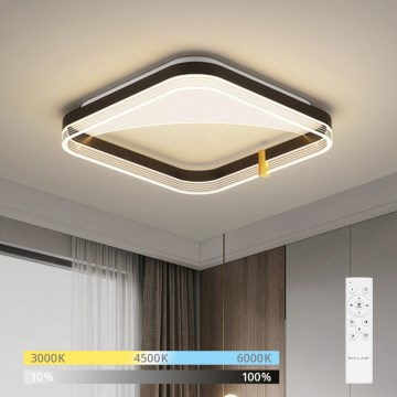 Brilagi - LED prigušiva plafonska svetiljka SIRELI LED/56W/230V 3000-6000K 40x40 cm + daljinski upravljač
