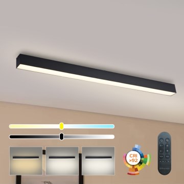 Brilagi - LED prigušiva plafonska svetiljka SLEEKLINE SMART LED/40W/230V 3000-6000K Wi-Fi Tuya crna + daljinski upravljač