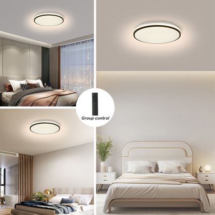 Brilagi - SMART LED prigušiva stropna svetiljka LED/24W/230V, prečnika 38 cm, 3000-6000K, Wi-Fi Tuya Beacon + daljinsko upravljanje