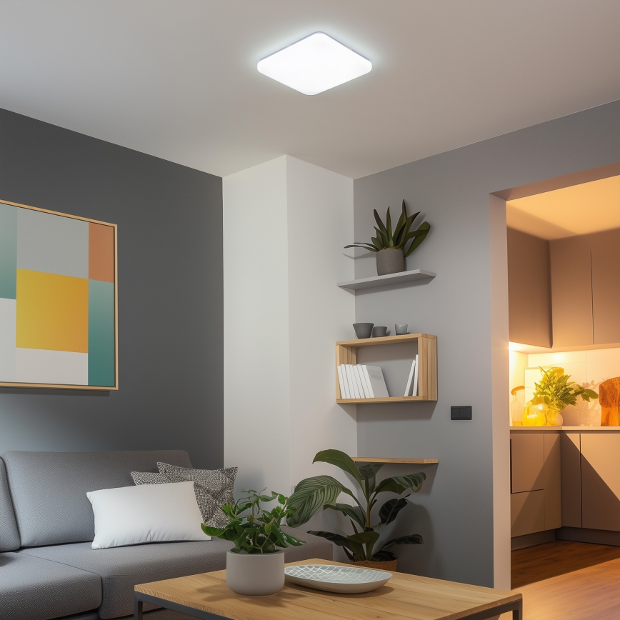 Brilagi - LED prigušiva stropna svetiljka SMART LED/24W/230V 43x43 cm 3000-6000K Wi-Fi Tuya Beacon + daljinski upravljač