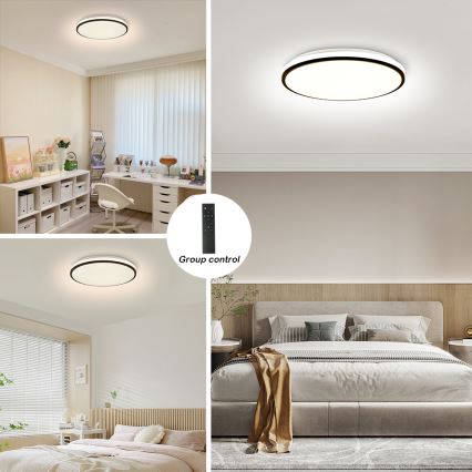 Brilagi - SMART LED prigušiva plafonska lampa LED/36W/230V Ø 48 cm 3000-6000K Wi-Fi Tuya Beacon + daljinski upravljač