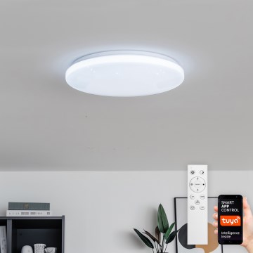 Brilagi - LED prigušiva plafonska svetiljka SMART STARS LED/24W/230V prečnik 38 cm 3000-6000K Wi-Fi Tuya Beacon + daljinski upravljač