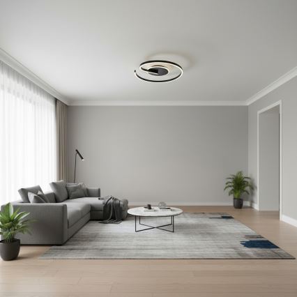 Brilagi - LED prigušiva stropna svetiljka SPIRAL LED/56W/230V prečnik 50 cm 3000/4000/6000K + daljinski upravljač