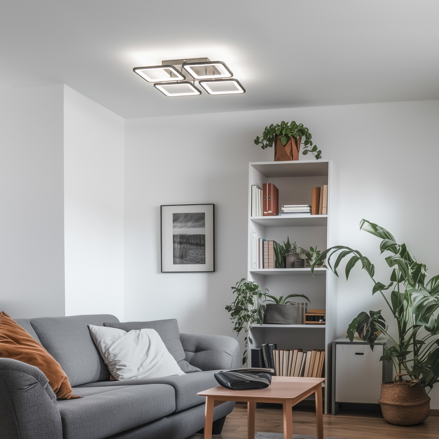 Brilagi - LED prigušiva plafonska svetiljka SQUARED LED/85W/230V 3000-6500K + daljinski upravljač