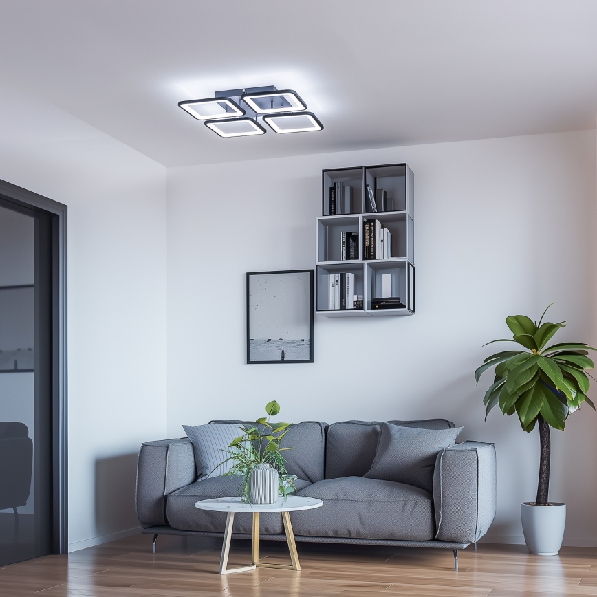 Brilagi - LED prigušiva plafonska svetiljka SQUARED LED/85W/230V 3000-6500K + daljinski upravljač