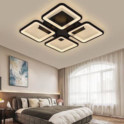 Brilagi - LED prigušiva plafonska svetiljka SQUARED LED/85W/230V 3000-6500K + daljinski upravljač