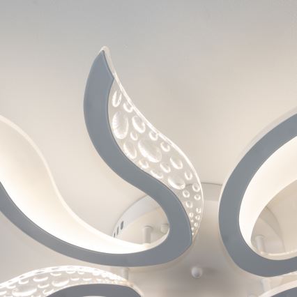 Brilagi - LED prigušiva nadgradna plafonska svetiljka TWIST LED/65W/230V 3000-6500K bela + daljinski upravljač
