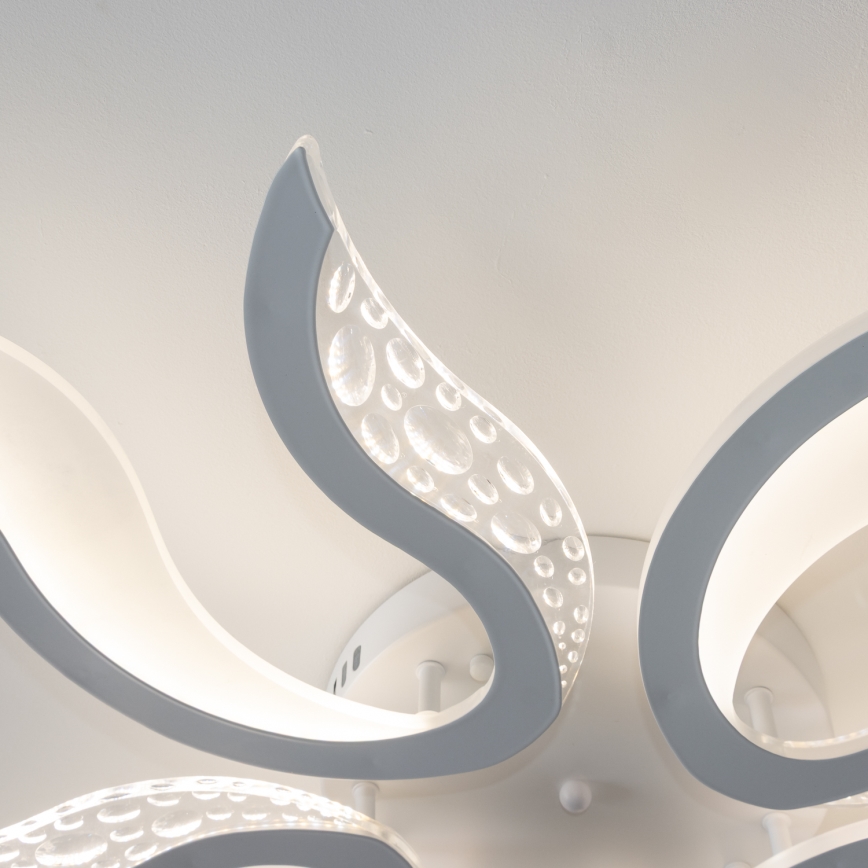 Brilagi - LED prigušiva nadgradna plafonska svetiljka TWIST LED/65W/230V 3000-6500K bela + daljinski upravljač