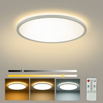 Brilagi - LED prigušiva plafonska svetiljka ULTRA SLIM LED/24W/230V 2700-6500K prečnik 42 cm bela + daljinski upravljač