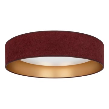 Brilagi - LED prigušiva plafonska svetiljka VELVET SMARTIX LED/36W/230V 3000-6000K Ø 55 cm bordo/zlatna Wi-Fi Tuya Beacon + daljinski upravljač