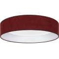 Brilagi - LED prigušiva plafonska svetiljka VELVET SMARTIX STARS LED/36W/230V 3000-6000K prečnik 55 cm boja vina Wi-Fi Tuya Beacon + daljinski upravljač