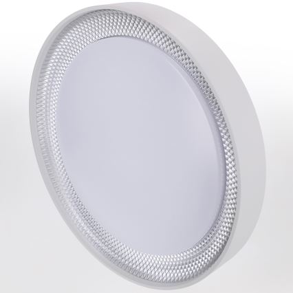 Brilagi - LED prigušiva stropna svetiljka WALDO LED/48W/230V 3000-6500K prečnik 40 cm bela/srebrna + daljinski upravljač