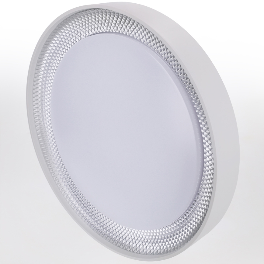 Brilagi - LED prigušiva stropna svetiljka WALDO LED/48W/230V 3000-6500K prečnik 40 cm bela/srebrna + daljinski upravljač