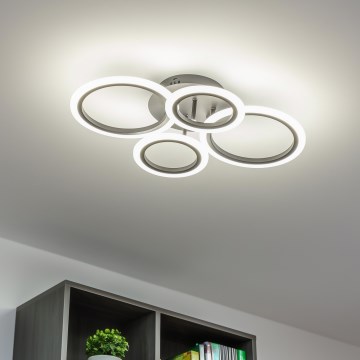 Brilagi - LED prigušiva plafonski luster ORBITS LED/50W/230V 3000-6500K crna + daljinski upravljač