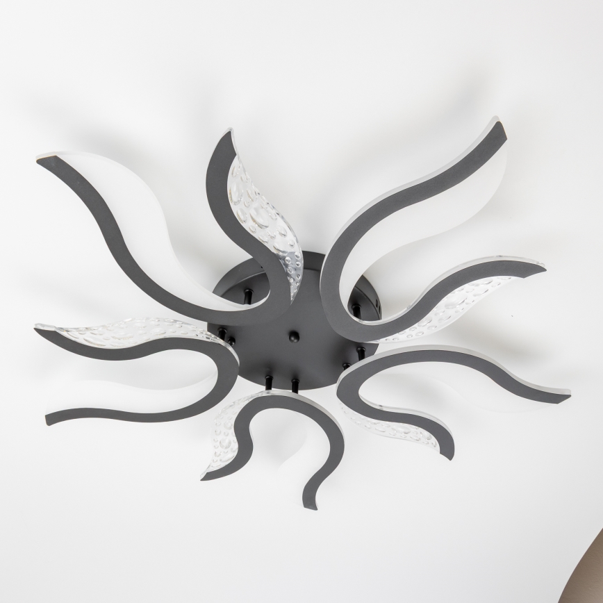 Brilagi - LED prigušiva plafonska svetiljka TWIST LED/65W/230V 3000-6500K crna + daljinski upravljač