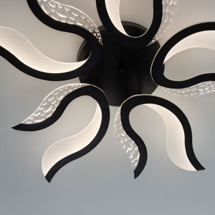 Brilagi - LED prigušiva plafonska svetiljka TWIST LED/65W/230V 3000-6500K crna + daljinski upravljač