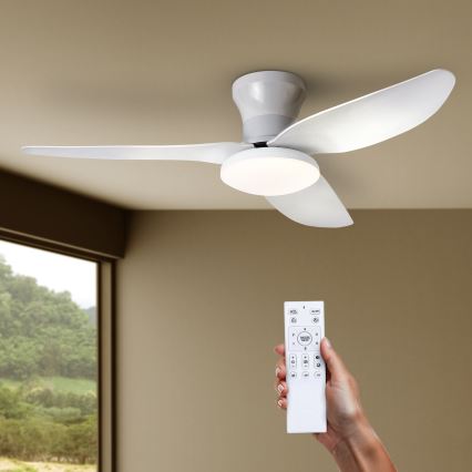 Brilagi - LED prigušiva stropni ventilator LED/30W/230V 3000-6500K bela + daljinski upravljač