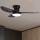 Brilagi - LED prigušiva plafonski ventilator LED/30W/230V 3000-6500K crna + daljinski upravljač