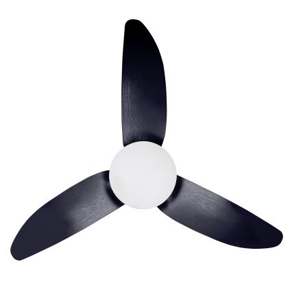 Brilagi - LED prigušiva plafonski ventilator LED/30W/230V 3000-6500K crna + daljinski upravljač
