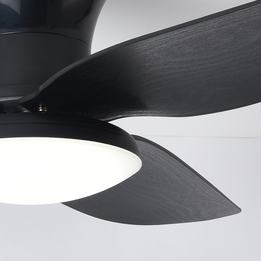 Brilagi - LED prigušiva plafonski ventilator LED/30W/230V 3000-6500K crna + daljinski upravljač
