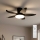 Brilagi - LED prigušiva plafonski ventilator LED/32W/230V 3000-6500K preč. 95 cm crna + daljinski upravljač