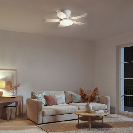 Brilagi - LED prigušiva stropni ventilator LED/32W/230V 3000-6500K prečnik 95 cm bela + daljinski upravljač