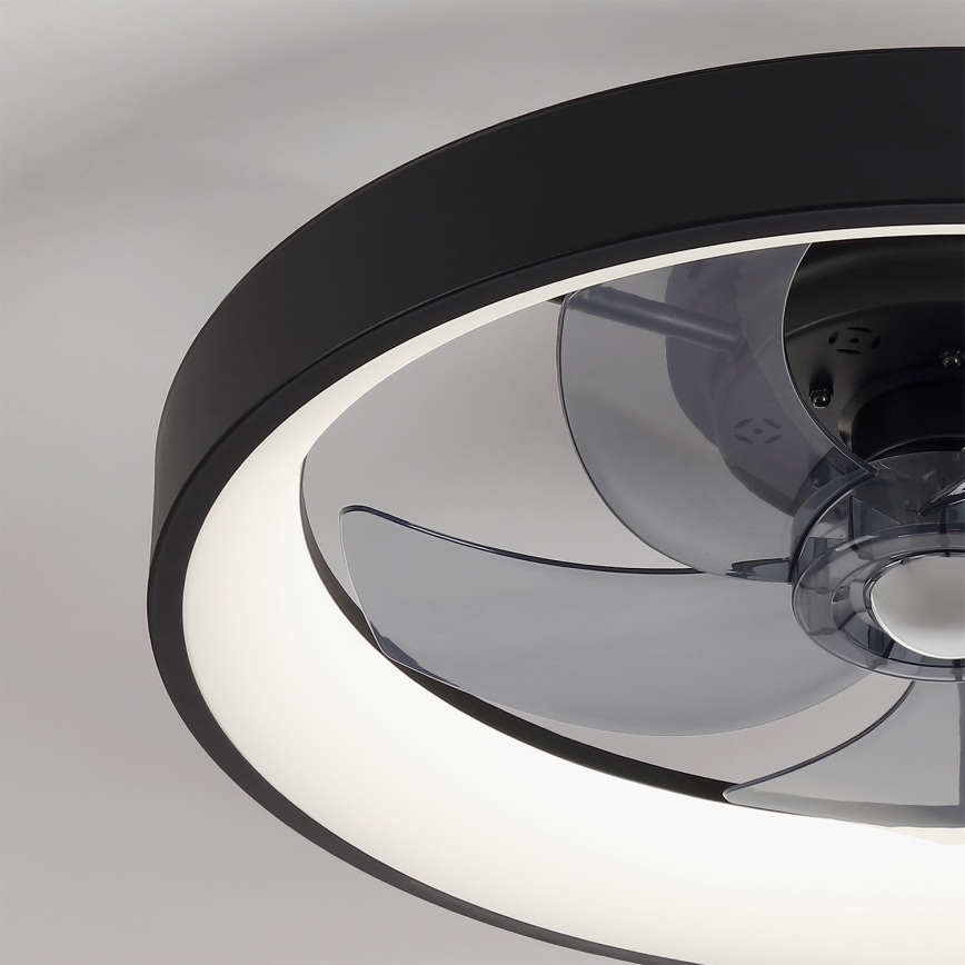 Brilagi - LED prigušiva plafonski ventilator LED/34W/230V 3000-6500K prečnik 50 cm crna + daljinski upravljač