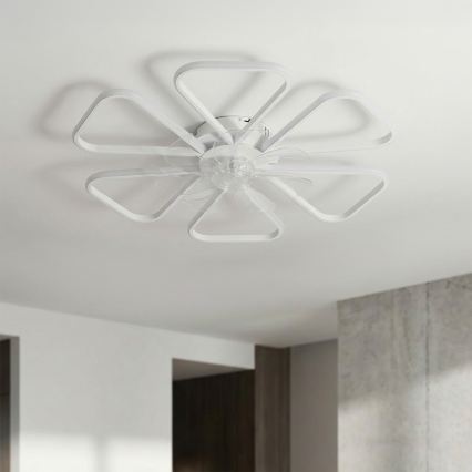 Brilagi - LED stropni ventilator sa prigušiva, LED/38W/230V, prečnik 76 cm, beo + daljinski upravljač
