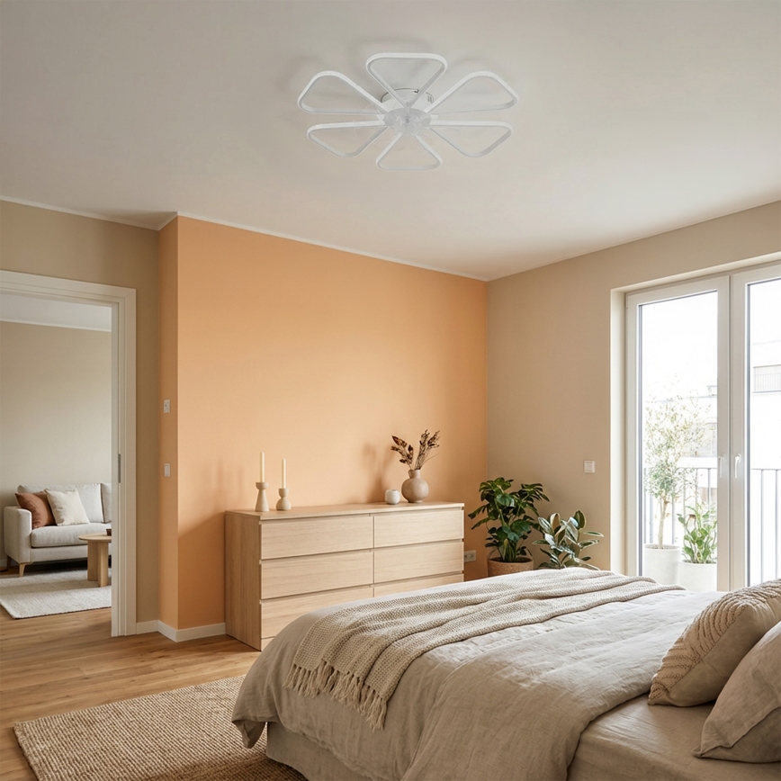 Brilagi - LED stropni ventilator sa prigušiva, LED/38W/230V, prečnik 76 cm, beo + daljinski upravljač