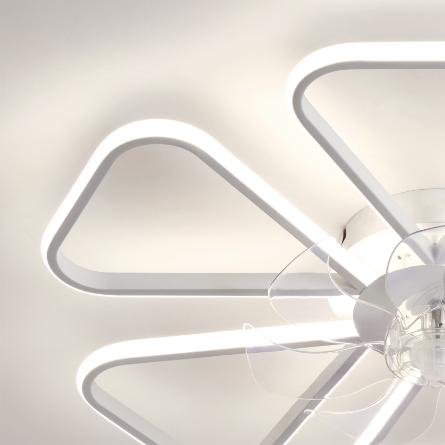 Brilagi - LED stropni ventilator sa prigušiva, LED/38W/230V, prečnik 76 cm, beo + daljinski upravljač