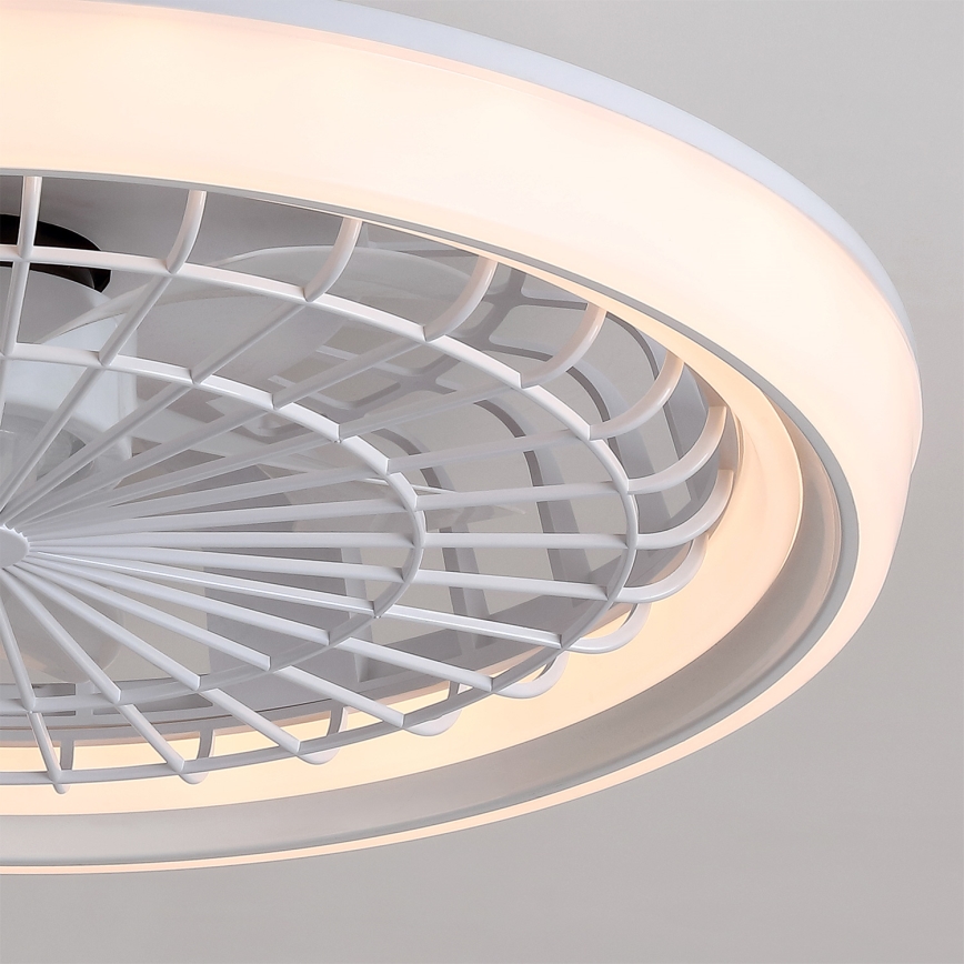 Brilagi - LED prigušiva plafonski ventilator LED/40W/230V 3000-6500K prečnika 48 cm beli + daljinski upravljač