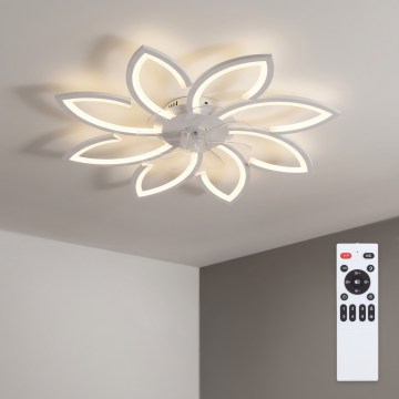 Brilagi - LED prigušiva plafonski ventilator LED/43W/230V 3000-6500K prečnik 90 cm beli + daljinski upravljač