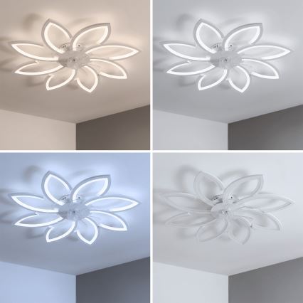 Brilagi - LED prigušiva stropni ventilator LED/43W/230V prečnik 90 cm beo + daljinski upravljač