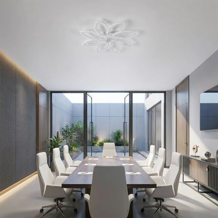 Brilagi - LED prigušiva stropni ventilator LED/43W/230V prečnik 90 cm beo + daljinski upravljač