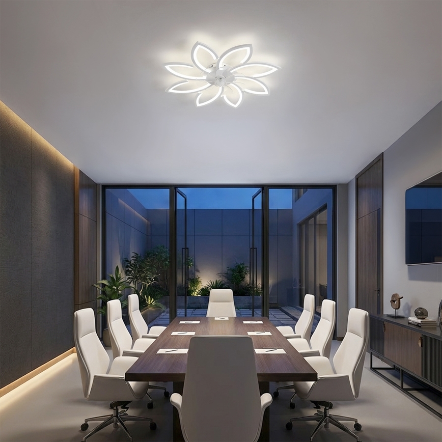 Brilagi - LED prigušiva stropni ventilator LED/43W/230V prečnik 90 cm beo + daljinski upravljač