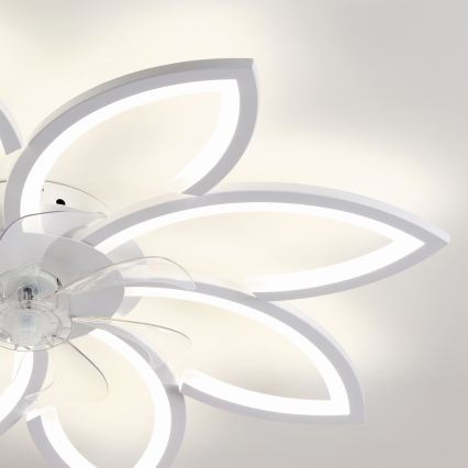 Brilagi - LED prigušiva stropni ventilator LED/43W/230V prečnik 90 cm beo + daljinski upravljač