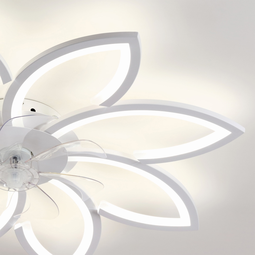 Brilagi - LED prigušiva stropni ventilator LED/43W/230V prečnik 90 cm beo + daljinski upravljač