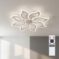 Brilagi - LED prigušiva plafonski ventilator LED/44W/230V prečnik 90 cm bela + daljinski upravljač