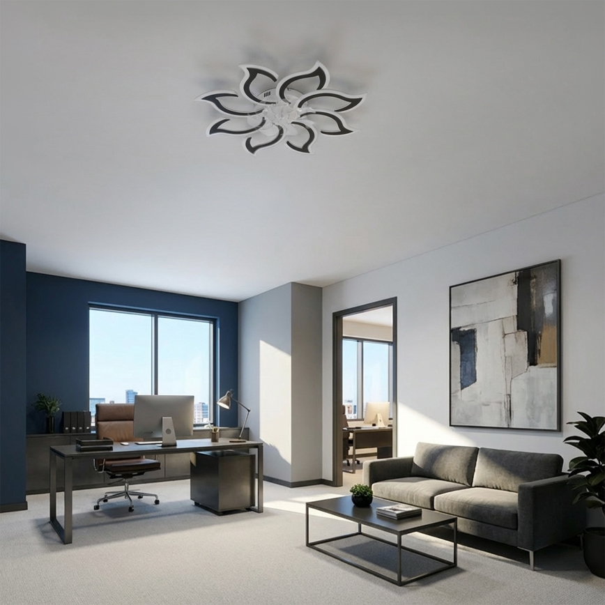 Brilagi - LED stropni ventilator (prigušiva) LED/44W/230V 3000-6500K prečnik 90 cm crni + daljinski upravljač